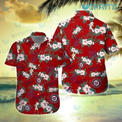 Nationals Hawaiian Shirt Hibiscus Pattern Washington Nationals Gift