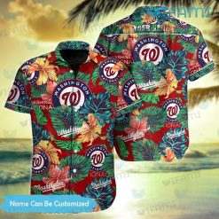 Nationals Hawaiian Shirt Monstera Deliciosa Custom Washington Nationals Gift