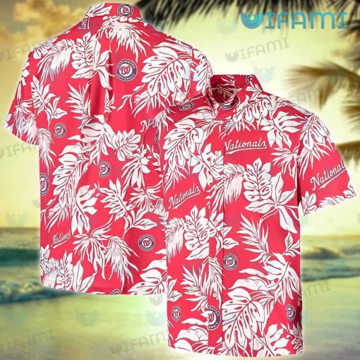 Nationals Hawaiian Shirt Palm Leaves Washington Nationals Gift