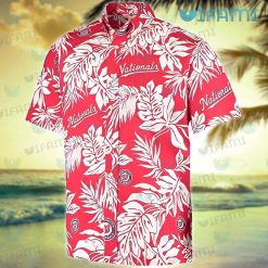 Nationals Hawaiian Shirt Palm Leaves Washington Nationals Present