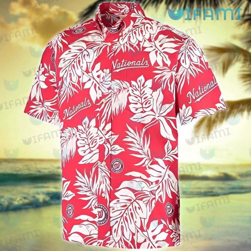 Nationals Hawaiian Shirt Palm Leaves Washington Nationals Gift