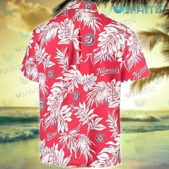 Nationals Hawaiian Shirt Palm Leaves Washington Nationals Present Back