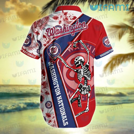 Nationals Hawaiian Shirt Skeleton Dancing Washington Nationals Gift