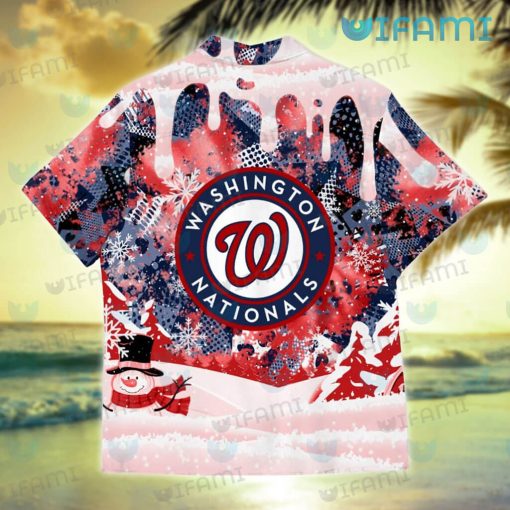 Nationals Hawaiian Shirt Snoopy Dabbing Snowflake Washington Nationals Gift