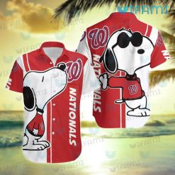 Nationals Hawaiian Shirt Snoopy Kiss Logo Washington Nationals Gift
