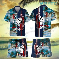 Nationals Hawaiian Shirt Snoopy Surfing Beach Washington Nationals Gift