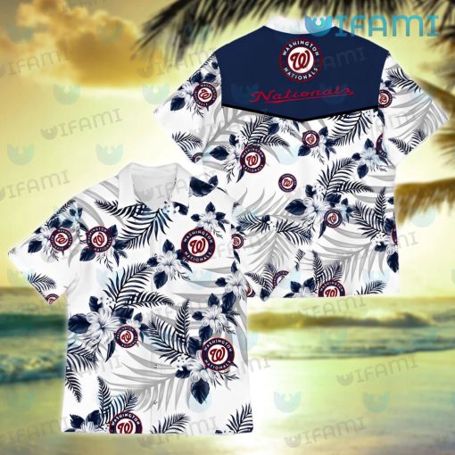 Nationals Hawaiian Shirt Tropical Flower Washington Nationals Gift