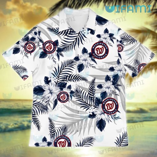 Nationals Hawaiian Shirt Tropical Flower Washington Nationals Gift