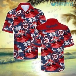 Washington Nationals Hawaiian Shirt Big Logo Nationals Gift