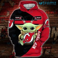 New Jersey Devils Hoodie 3D Baby Yoda Jersey Devils Gift