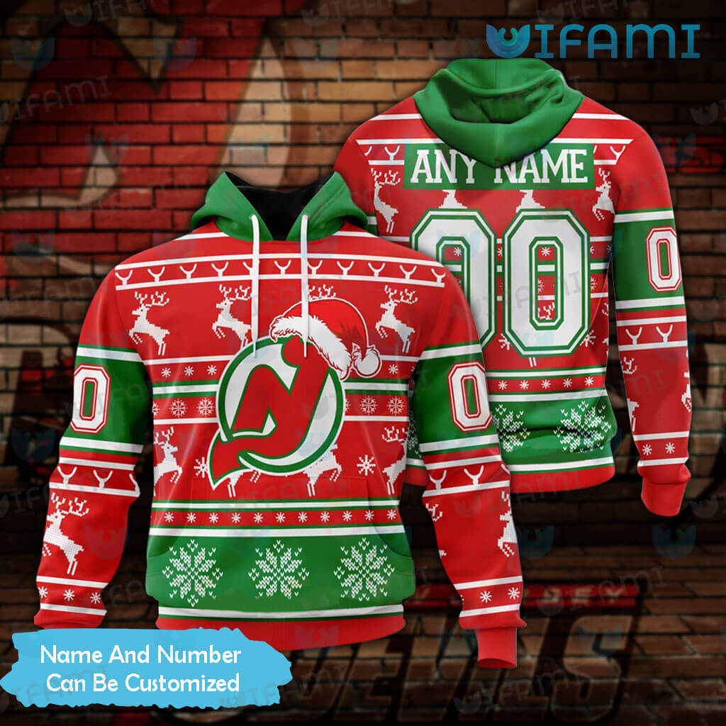 Custom New Jersey Devils Unisex Christmas Sweatshirt NHL Hoodie 3D Merch -  Bring Your Ideas, Thoughts And Imaginations Into Reality Today