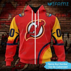 New Jersey Devils Hoodie 3D Florida Sunset All Star Game Custom Jersey Devils Zip Up