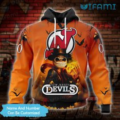 New Jersey Devils Hoodie 3D Jack Skellington Halloween Custom NJ Devils Gift