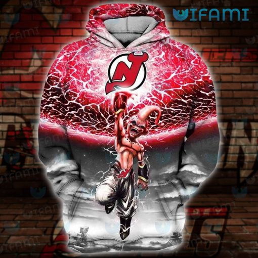 New Jersey Devils Hoodie 3D Majin Buu Jersey Devils Gift