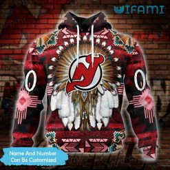 New Jersey Devils Hoodie 3D Native American Custom Jersey Devils Gift