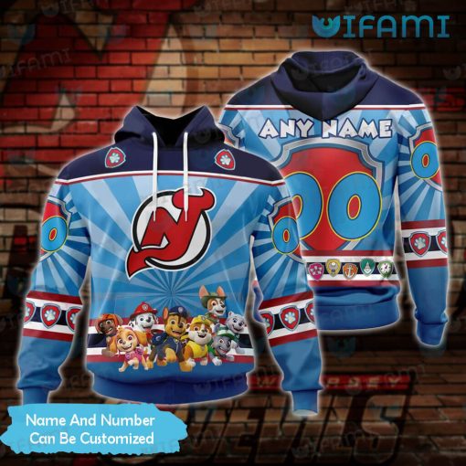 New Jersey Devils Hoodie 3D Paw Patrol Custom Jersey Devils Gift