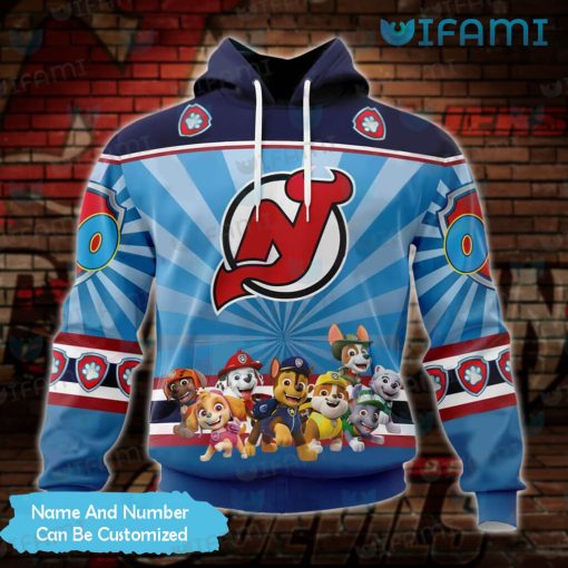 New Jersey Devils Hoodie 3D Paw Patrol Custom Jersey Devils Gift