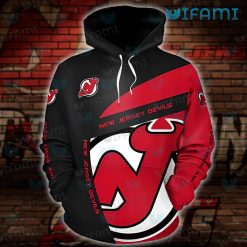 New Jersey Devils Hoodie 3D Red Black NJ Devils Gift