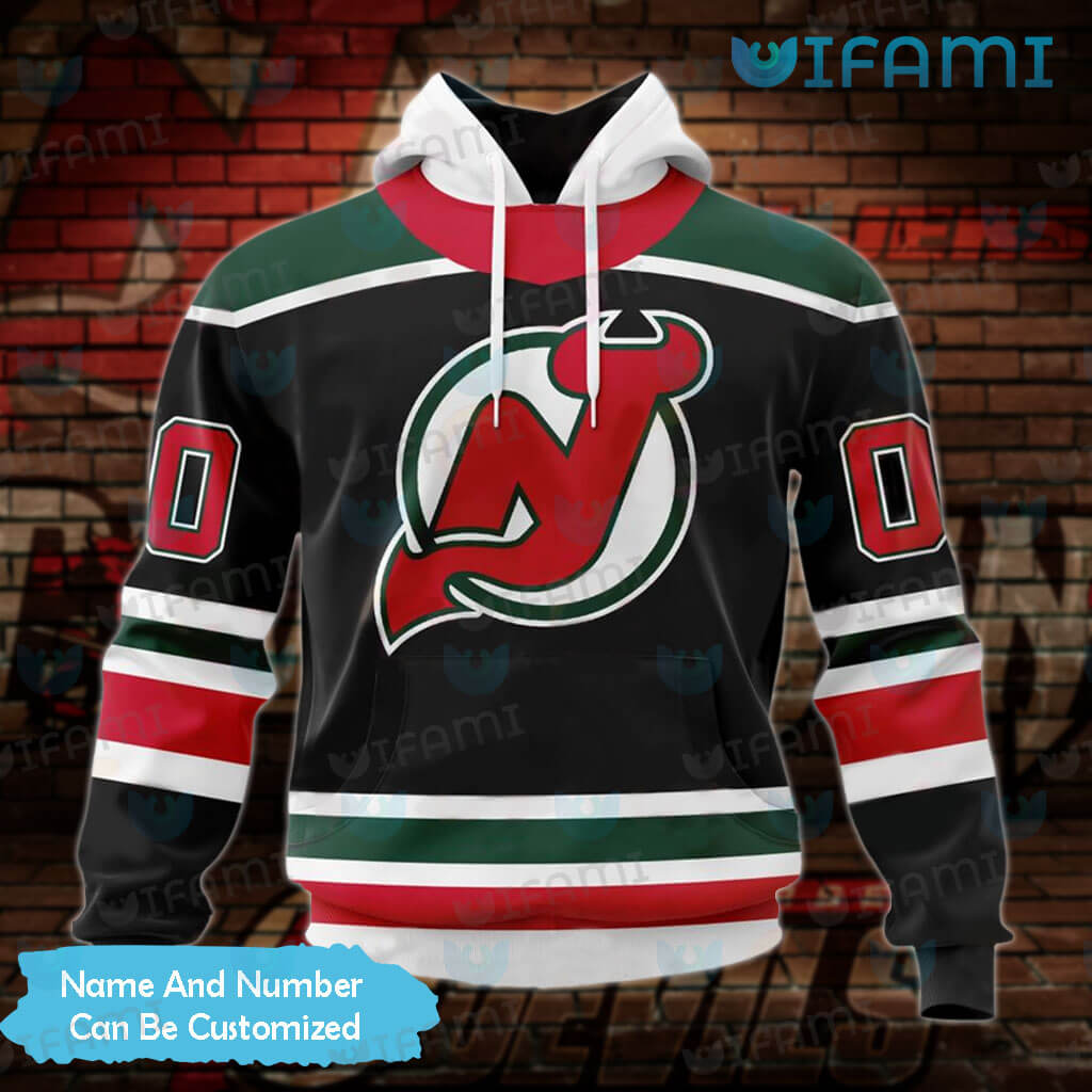 Personalized NHL New Jersey Devils Reverse Retro 3D Hoodie All