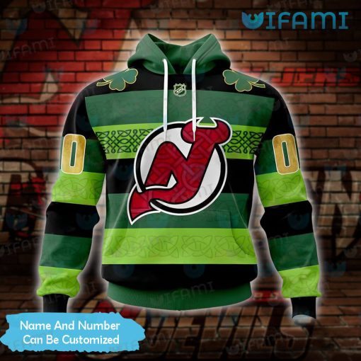 New Jersey Devils Hoodie 3D St.Patrick Days Design Custom Jersey Devils Gift