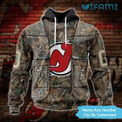 New Jersey Devils Hoodie 3D Tree Covered Custom Jersey Devils Present