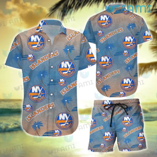 New York Islanders Hawaiian Shirt Coconut Tree Islanders Gift