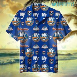 Islanders Hawaiian Shirt Hibiscus Palm Leaves Custom New York Islanders Gift