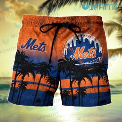 New York Mets Hawaiian Shirt Coconut Tree Mets Short