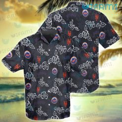 New York Mets Hawaiian Shirt Hibiscus Pattern Mets Gift