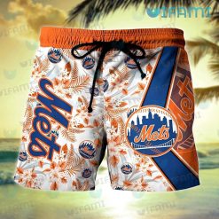 New York Mets Hawaiian Shirt Skeleton Dancing Mets Short