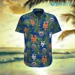 New York Mets Hawaiian Shirt Tropical Tree Mets Present For Fans