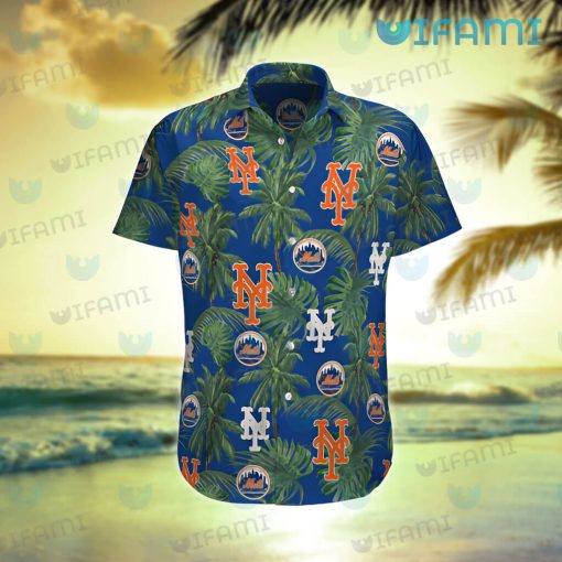 New York Mets Hawaiian Shirt Tropical Tree Mets Gift