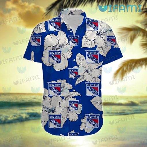 New York Rangers Hawaiian Shirt Big Hibiscus New York Rangers Gift