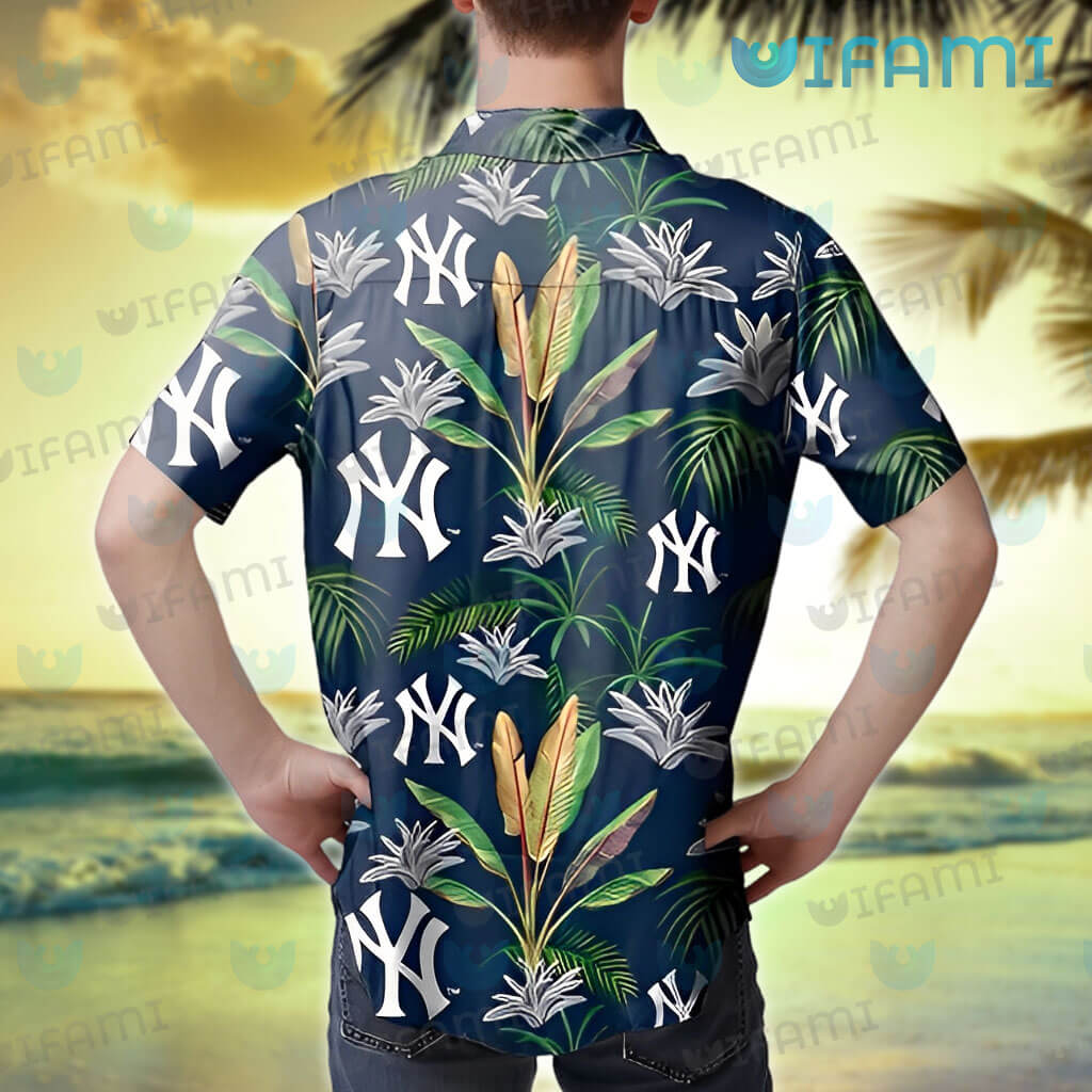 New York Yankees Hawaiian Shirt Yankees Button Tee Size S-5XL
