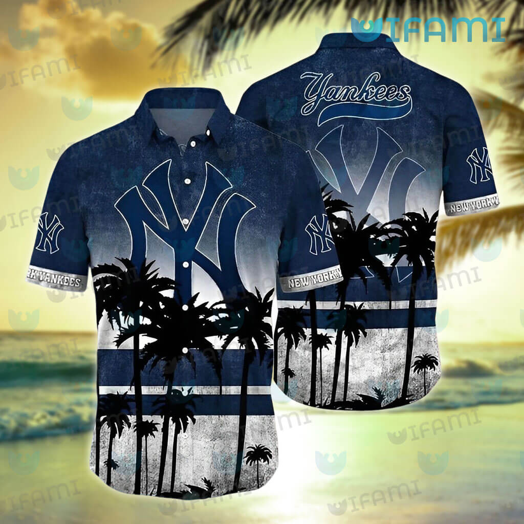 Unique Coconut Tree New York Yankees Hawaiian Shirt, Beach Summer