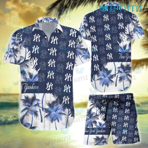 New York Yankees Hawaiian Shirt Logo Pattern Yankees Gift