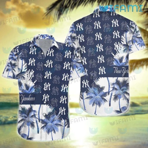 New York Yankees Hawaiian Shirt Logo Pattern Yankees Gift