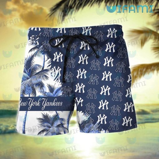 New York Yankees Hawaiian Shirt Logo Pattern Yankees Gift