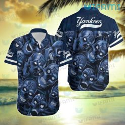 New York Yankees Hawaiian Shirt Skull Pattern Yankees Gift