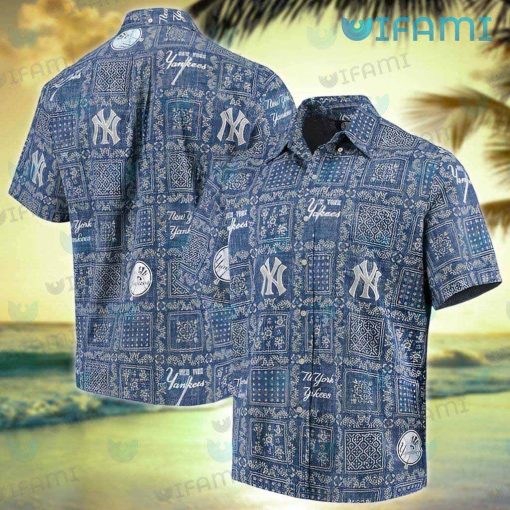 New York Yankees Hawaiian Shirt Tapa Design Yankees Gift
