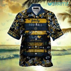 Notre Dame Hawaiian Shirt Football Love Peace Notre Dame Present