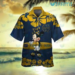 Notre Dame Hawaiian Shirt Minnie Surfboard Notre Dame Gift