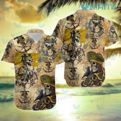 Notre Dame Hawaiian Shirt Pirate Skeleton Unique Notre Dame Gift