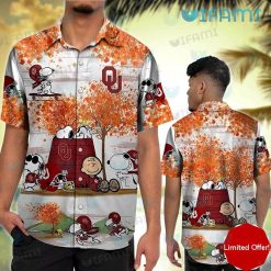 OU Hawaiian Shirt Charlie Snoopy Woodstock Autumn Oklahoma Sooners Gift