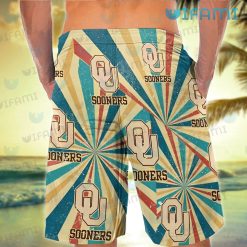 OU Hawaiian Shirt Circus Background Oklahoma Sooners Short