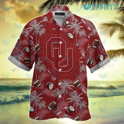 OU Hawaiian Shirt Coconut Football Pattern Oklahoma Sooners Present