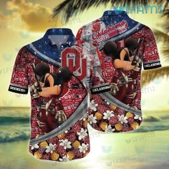 OU Hawaiian Shirt Pirate Mickey Pineapple Oklahoma Sooners Gift