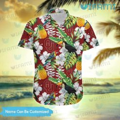 OU Hawaiian Shirt Toucan Rosella Pineapple Custom Oklahoma Sooners Present