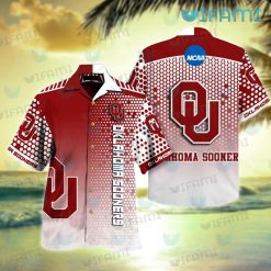 Oklahoma Sooners Hawaiian Shirt Net Pattern OU Sooners Gift