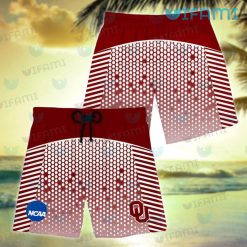 Oklahoma Sooners Hawaiian Shirt Net Pattern OU Sooners Short Beach